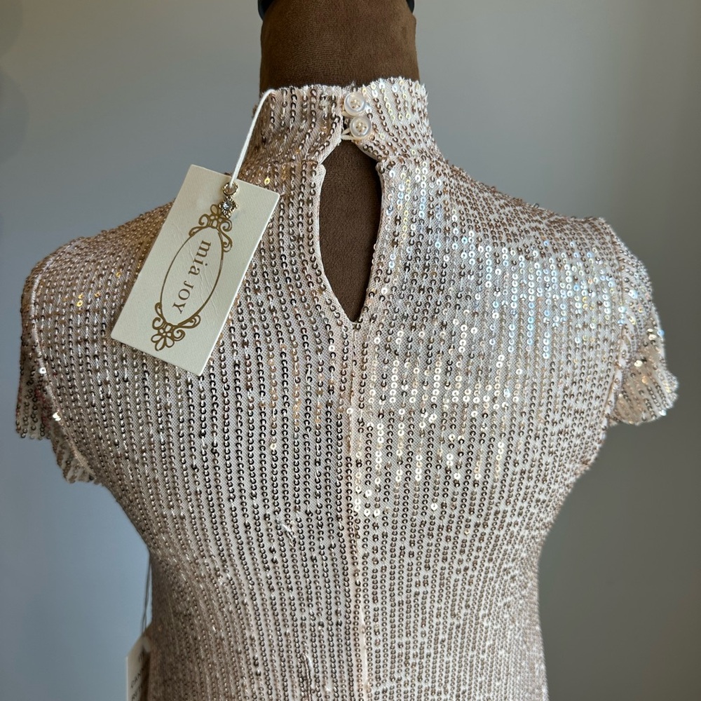 JOYFOLIE Mia Joy Michelle Dress In Champagne - Picture 12 of 16